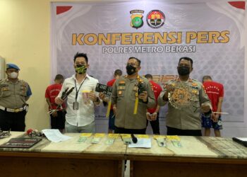 Polsek Cikarang Barat Ringkus Komplotan Curanmor 65 TKP Dalam 2 Bulan