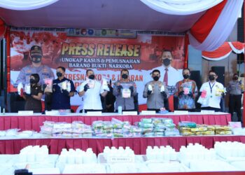 Polda Jatim Musnahkan Narkoba dan Obat Keras Dengan Jumlah Funtastis