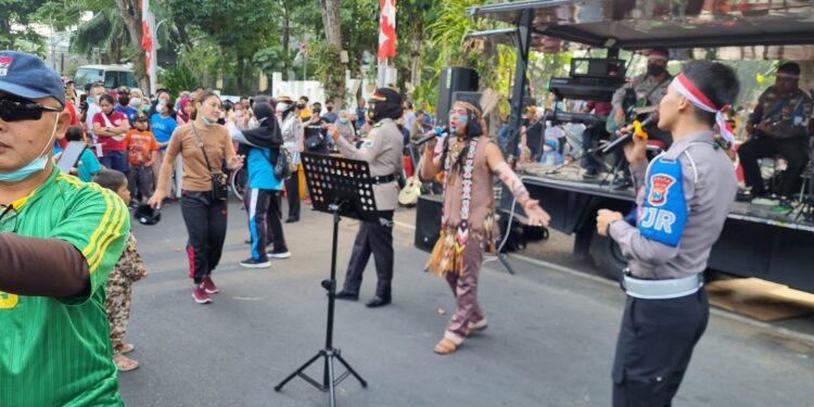 Warga dan Anggota DPRD Apresiasi Kegiatan Polda Jatim di CFD Taman Bungkul