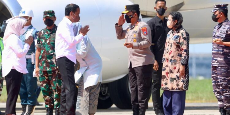 Forkopimda Jatim Dampingi Kunjungan Kerja Presiden RI di Jatim