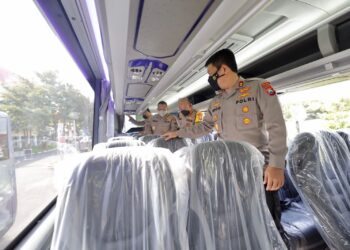 Tunjang Tugas Kepolisian, Polda Jatim Dihibah 3 Bus Angkut Personel