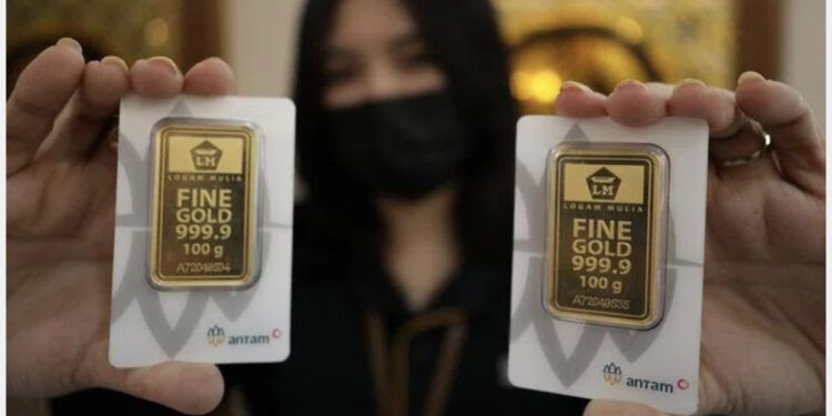 Harga Emas Anjlok