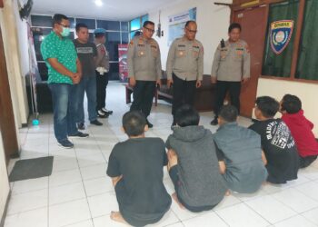 Polsek Sukatani Amankan Pelajar Pelaku Tawuran