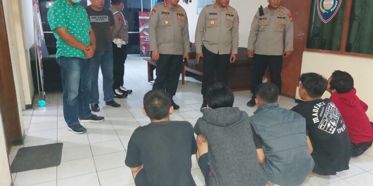 Polsek Sukatani Amankan Pelajar Pelaku Tawuran