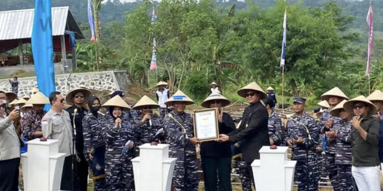 TNI AL Raih MURI Tanam Sorgum di Lokasi Terbanyak di Dunia