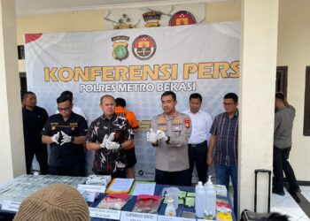 Polres Metro Bekasi Sita Tembakau Sintetis Bernilai Rp 1 Miliar