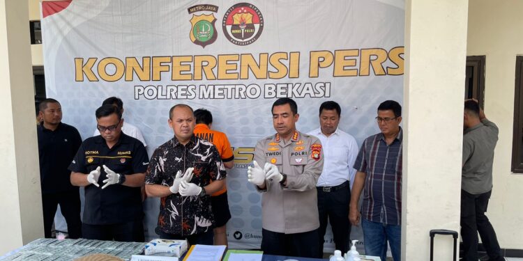 Polres Metro Bekasi Sita Tembakau Sintetis Bernilai Rp 1 Miliar