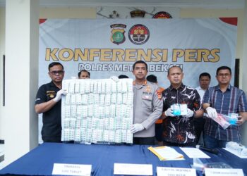 Edarkan Obat Daftar G, 2 Orang Distributor Dicokok Anggota Polres Metro Bekasi