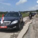 Kunjungi Lampung, Presiden Tinjau Jalan Rusak di Terusan Ryacudu