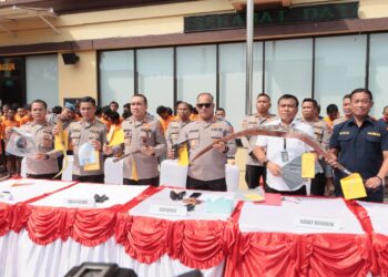 Rilis Ungkap Kasus, Polres Metro Jakarta Utara Pamer Puluhan Penjahat