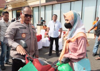Pajang Barang Bukti, Ibu Hamil Sumringah Motornya Kembali