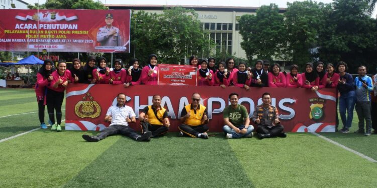 Turnamen Mini Soccer Piala Kapolda Metro, Polwan Polres Metro Jakut Sabet Juara 2
