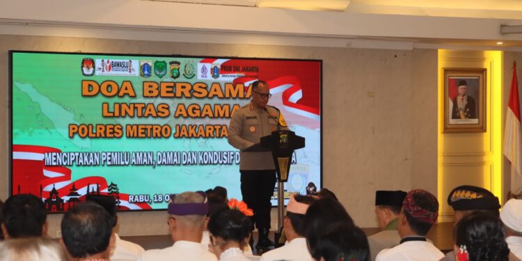 Polres Metro Jakut Gelar Doa bersama Lintas Agama untuk Pemilu Damai