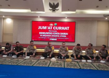 Jaga Kondusifitas, Polres Metro Jakut Gelar Jumat Curhat Bersama Komunitas Cinta Damai
