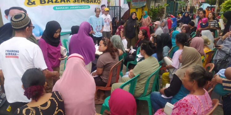 Geliat Samawi di Jakut, Gelar Sosialisasi dan Bazar Sembako Murah
