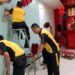 Untuk Kebersamaan, Polres Metro Jakut Bersihkan Wihara di Semper Barat