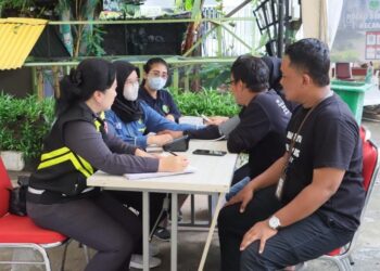 Pantau Kondisi Kesehatan, Polres Metro Jakut Buka Posko Layanan dan Bagikan Vitamin