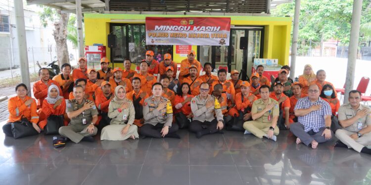 Minggu Kasih di Kelapa Gading Timur, Kapolres Metro Jakut Apresiasi Penyertaan PPSU