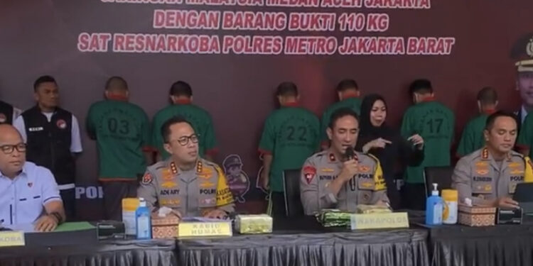 Polres Metro Jakbar Bongkar Peredaran Sabu 110 Kg