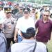Kapolres Pimpin Pengamanan Aksi Damai Buruh di Stadion Rawa Badak