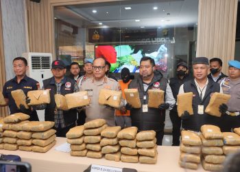 Polres Jakut Gagalkan Peredaran Ganja Seberat 77 Kg