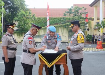 Kapolres Jakut Pimpin Sertijab Kasat Binmas Hingga Polsek Koja