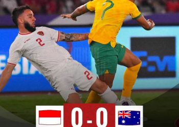 Timnas Tahan Australia Tanpa Gol