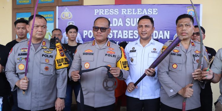 Polrestabes Medan Ringkus 3 Geng Motor yang Doyan Tawuran & Rampas Motor