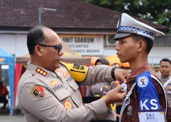 Satlantas Polrestabes Medan Luncurkan PKS & Pocil Sepatu Roda