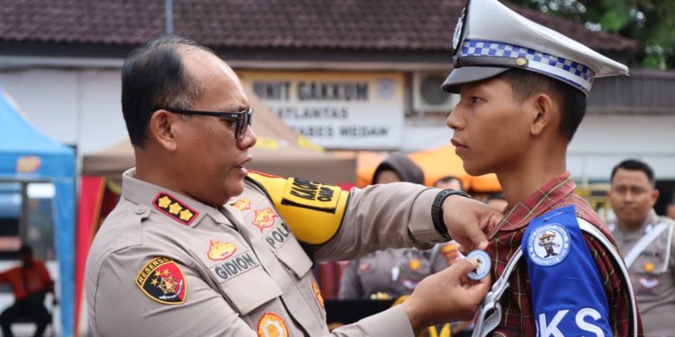 Satlantas Polrestabes Medan Luncurkan PKS & Pocil Sepatu Roda