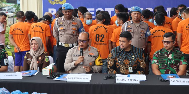 TNI-Polri di Medan Tangkap Para Bandar dan Sita Berbagai Jenis Narkoba