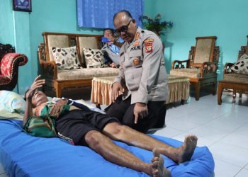 Kapolrestabes Medan Jenguk Korban Tindak Pidana di Medan Area