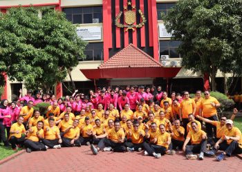 Eratkan Silaturahmi, Olahraga dan Tanam Pohon bersama di Polda Sumut