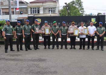 Sinergitas Perangi Narkoba, Kabid Propam Polda Sumut Direward Komandan Puspomad
