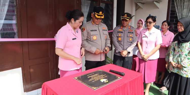 Kapolrestabes Medan Dampingi Istri Resmikan Renovasi TK Kemala Bhayangkari 03