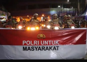 Kapolrestabes Medan Lepas Patroli Motor Satgas Anti Tawuran di Medan Baru