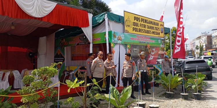 Jelang Arus Mudik, Kapolrestabes Medan Cek Kesiapan Pos Pam