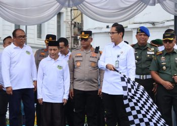 Walkot Medan Lepas 120 Bus Mudik Gratis di Lapangan Merdeka