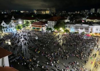 Rabu jam 6 Sore, Pengunjung Kota Tua Mencapai 11.606 Orang