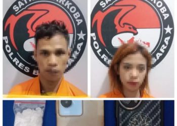 Edarkan 10 Gram Sabu, Sepasang Kekasih di Batu Bara Ditangkap Polisi