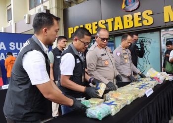 Polrestabes Medan Tangkap Kurir Sabu 22Kg