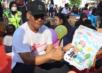 Meriahnya Semarak Pelayanan Polri di CFD Medan