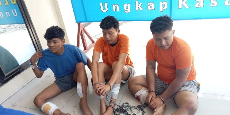 Polsek Sunggal Tangkap 3 Begal Kambuhan, Semuanya Dihadiahi Timah Panas