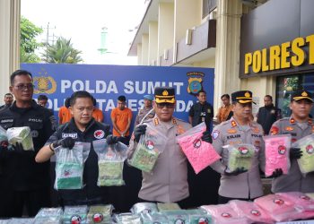 Polrestabes Medan Tangkap Kurir Sabu & Ekstasi Jaringan Malaysia