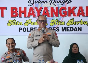 Jelang HUT Polri, Polrestabes Medan Peduli dan Berbagi di Panti Asuhan Aisyiyah