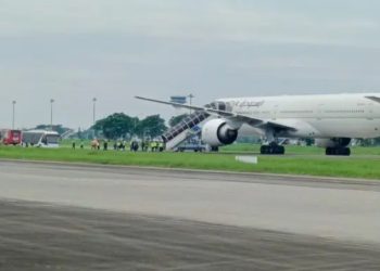 Diteror Bom, Pesawat Saudi Airlines Mendarat Darurat di Bandara Kualanamu