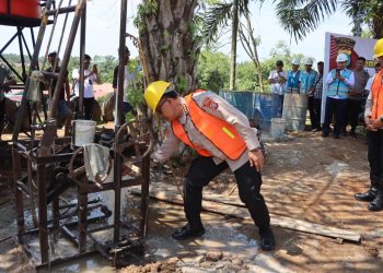 HUT Bhayangkara ke-79, Polrestabes Medan Bangun Fasilitas Air Bersih di Patumbak