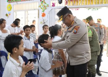 Polrestabes Medan ‘Kita Peduli Kita Berbagi’ di Panti Asuhan Ora et Labora Medan Barat