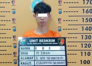 Polsek Medan Kota Tangkap Begal Kambuhan