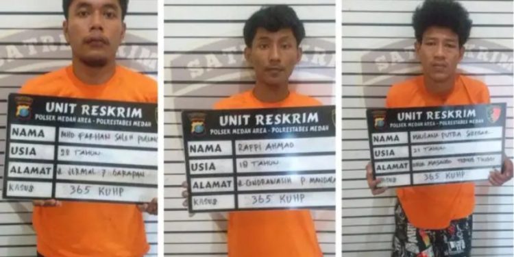 Ini Peran Ketiga Pelaku Begal Sadis di Medan Area